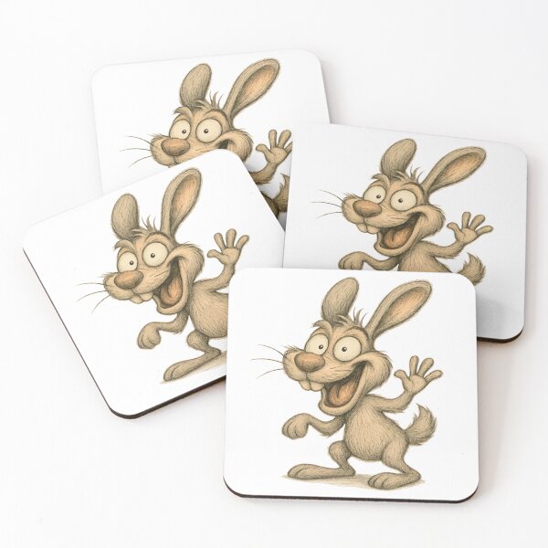 Item preview, Waving Rabbit – Funny Happy Bunny designed and sold by Yomere.