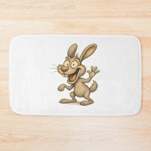 Item preview, Waving Rabbit – Funny Happy Bunny designed and sold by Yomere.