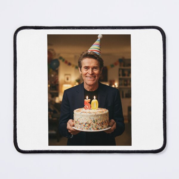 Item preview, Willem dafoe 50th Birthday funny prank meme memes happy 50 designed and sold by CheeseBlueprint.