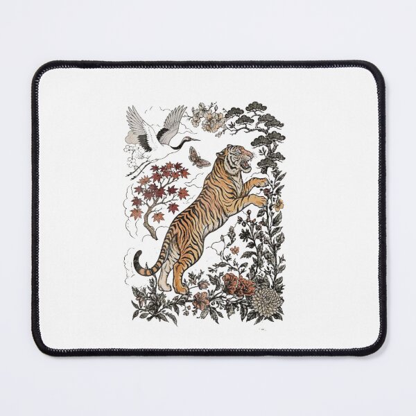 Item preview, Retro Tiger Japanese Wildlife designed and sold by roartusa.