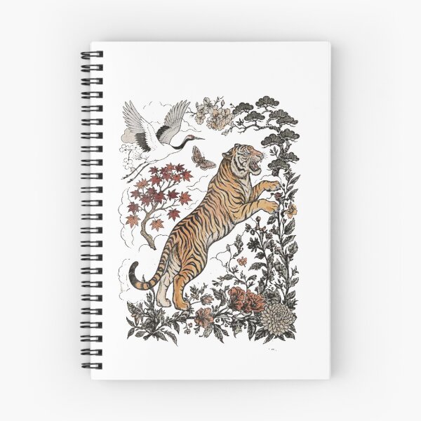 Item preview, Retro Tiger Japanese Wildlife designed and sold by roartusa.