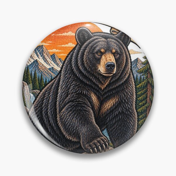 Item preview, Black Bear Mountain Wild designed and sold by KrungiT Design .