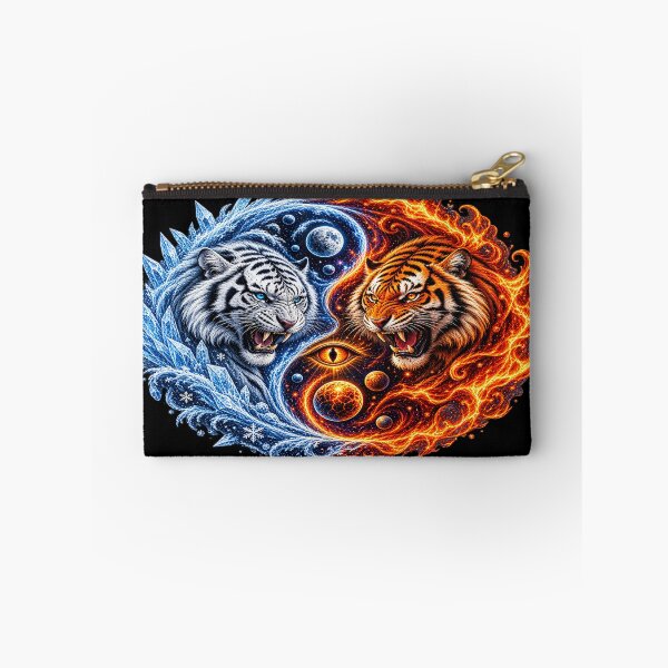 Item preview, Cosmic Yin Yang Tigers – Ice and Fire designed and sold by TroviTutto.