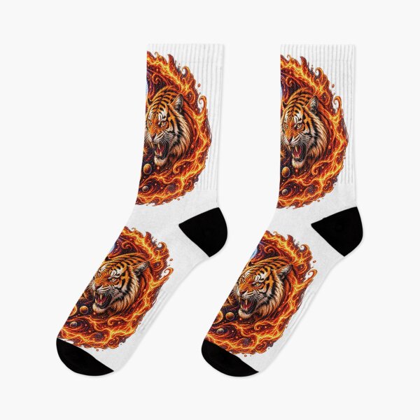 Item preview, Cosmic Yin Yang Tigers – Ice and Fire designed and sold by TroviTutto.