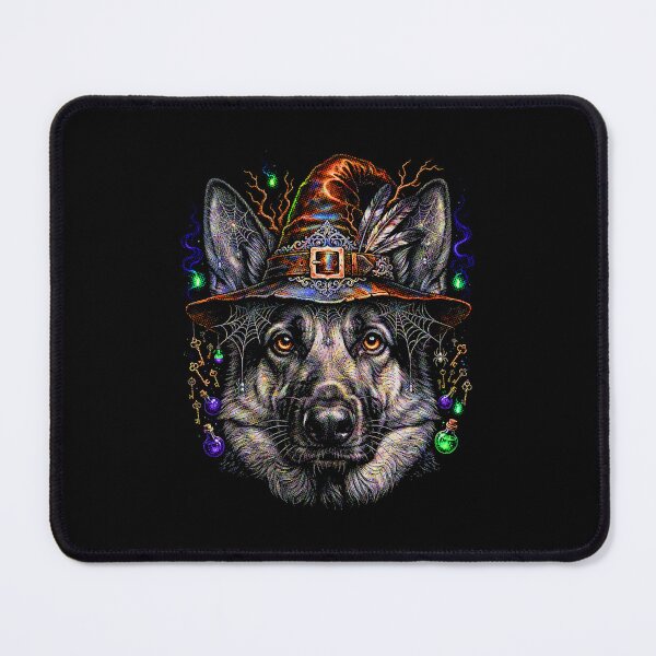Item preview, Halloween German Shepherd Witch Hat designed and sold by SOUFIANE1991.