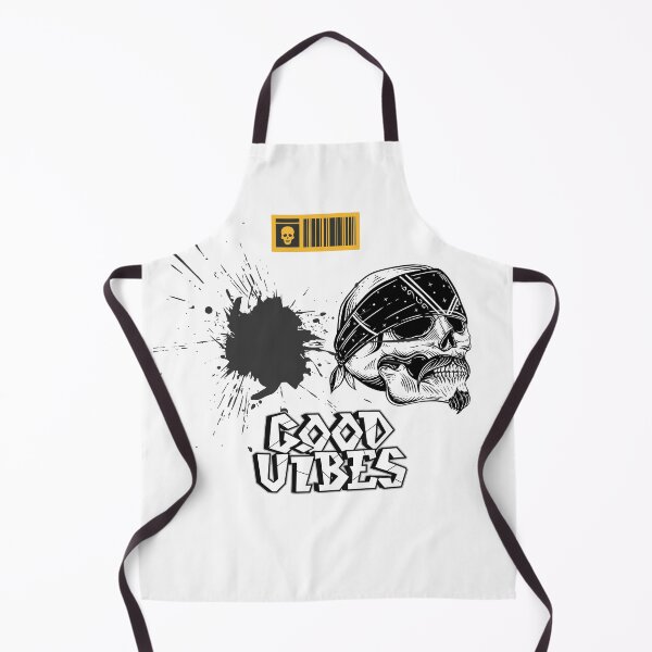 Aperçu de l'œuvre Crâne de pirate Good Vibes – Un style streetwear audacieux avec un crâne apparent créée et vendue par Sowaninongtdu.