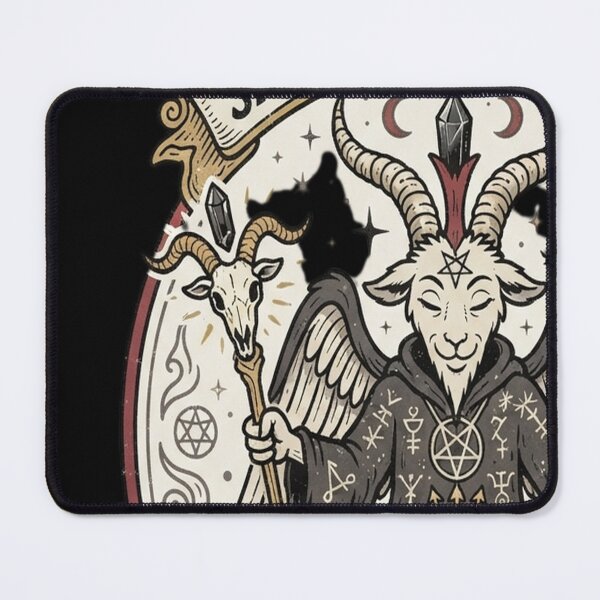 Item preview, Baphomet Sorcerer - Vintage Cartoon Fantasy Goth - designed and sold by sormangalway7.