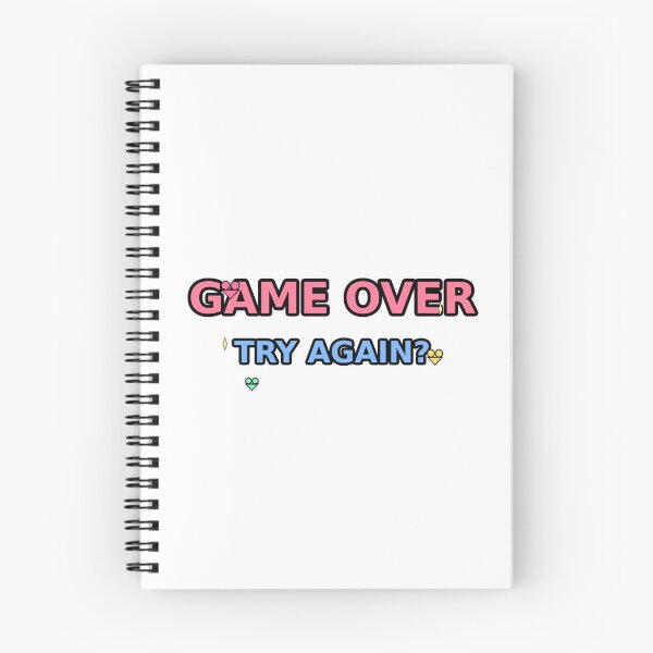 Item preview, Kawaii Game Over Try Again - Pastel Pixel Text - Funny Retro Gaming designed and sold by Petringo.