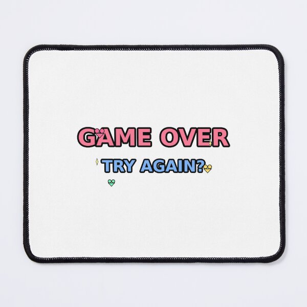 Item preview, Kawaii Game Over Try Again - Pastel Pixel Text - Funny Retro Gaming designed and sold by Petringo.