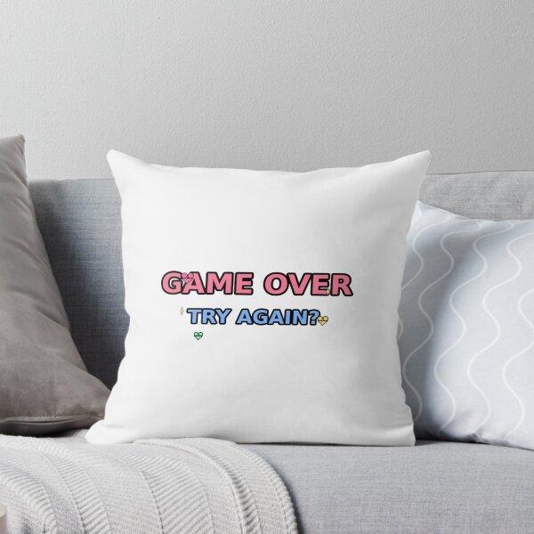 Item preview, Kawaii Game Over Try Again - Pastel Pixel Text - Funny Retro Gaming designed and sold by Petringo.