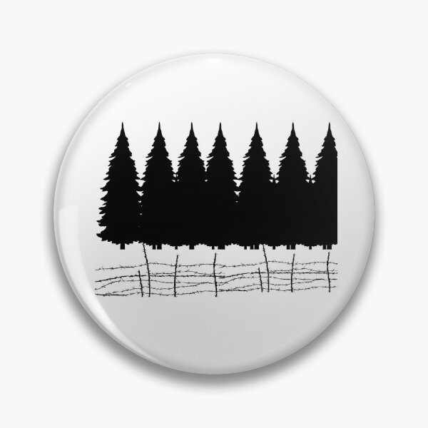 Item preview, Pine Forest Silhouette – Barbed Wire Wilderness Design designed and sold by Sowaninongtdu.