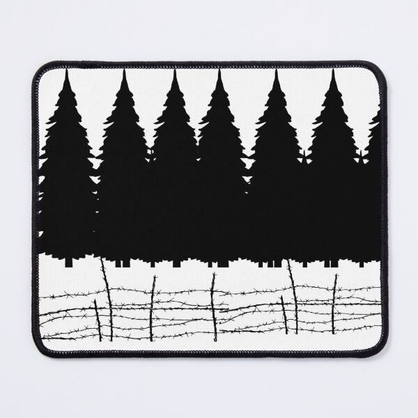 Item preview, Pine Forest Silhouette – Barbed Wire Wilderness Design designed and sold by Sowaninongtdu.