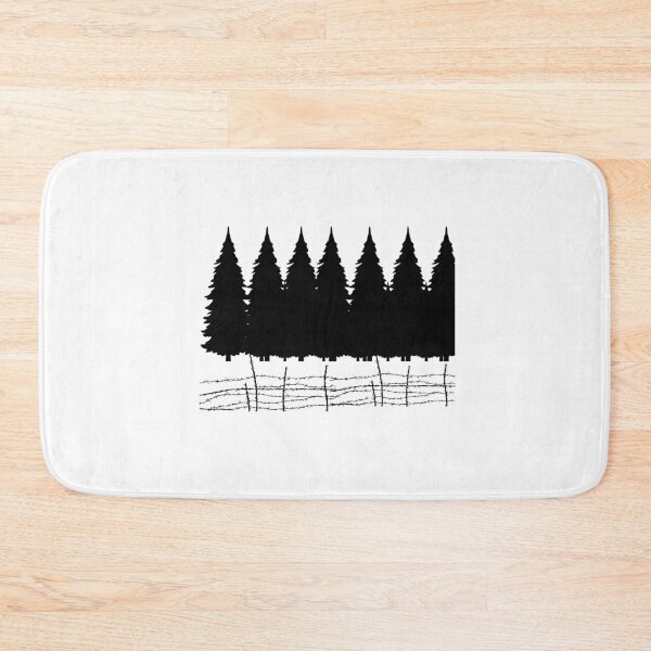 Item preview, Pine Forest Silhouette – Barbed Wire Wilderness Design designed and sold by Sowaninongtdu.