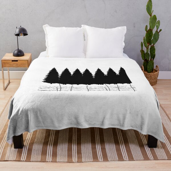 Item preview, Pine Forest Silhouette – Barbed Wire Wilderness Design designed and sold by Sowaninongtdu.