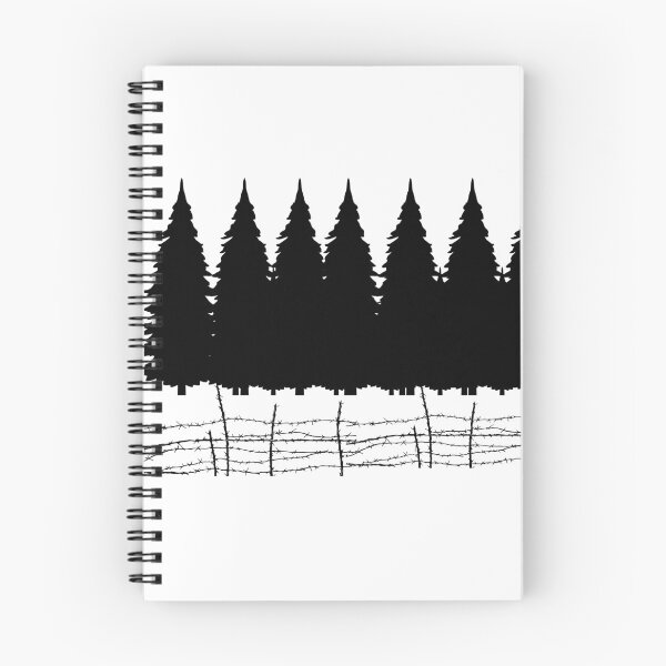 Item preview, Pine Forest Silhouette – Barbed Wire Wilderness Design designed and sold by Sowaninongtdu.