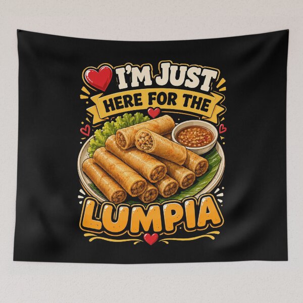 Item preview, I'm Just Here for the Lumpia Fun Food Design designed and sold by rafaeltto.