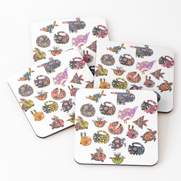 Item preview, Colorful Alebrije Animal Folk Art Collection designed and sold by yanderedev.