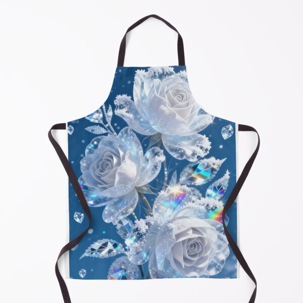 Item preview, White Crystal Frozen Roses Winter Magic designed and sold by LenNo9881.