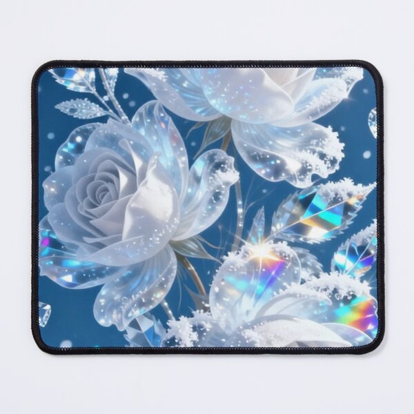 Item preview, White Crystal Frozen Roses Winter Magic designed and sold by LenNo9881.