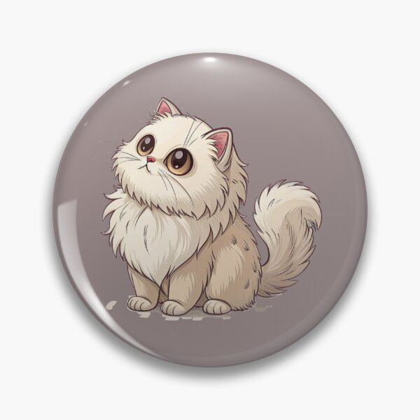 Item preview, Cute Kawaii Exotic Longhair Cat with Fluffy Fur designed and sold by Mousy17.
