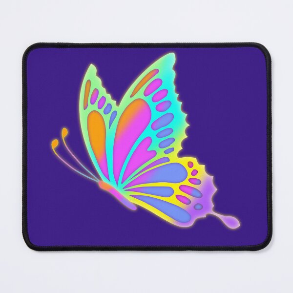 Item preview, Glowing Neon Butterfly Side View Pastel Aesthetic designed and sold by SolutionsArt.
