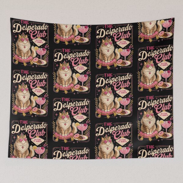 Item preview, The Desperado Club Cat Pink Cocktail Funny Retro Design designed and sold by CocoLama.