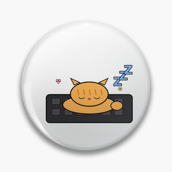 Item preview, Kawaii Cat Sleeping On Gaming Keyboard - In Pausa BRB - Cozy Gamer Cat Nap designed and sold by Petringo.