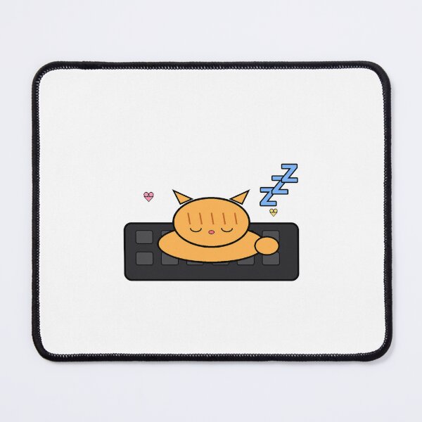 Item preview, Kawaii Cat Sleeping On Gaming Keyboard - In Pausa BRB - Cozy Gamer Cat Nap designed and sold by Petringo.