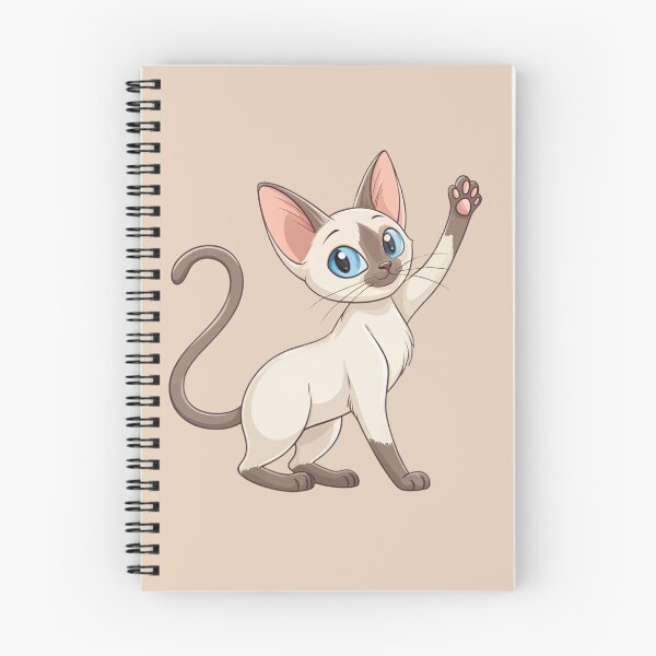Item preview, Cute Kawaii Colorpoint Shorthair Cat with Blue Eyes designed and sold by Mousy17.