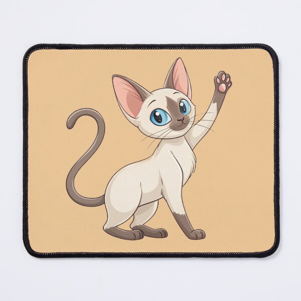 Item preview, Cute Kawaii Colorpoint Shorthair Cat with Blue Eyes designed and sold by Mousy17.