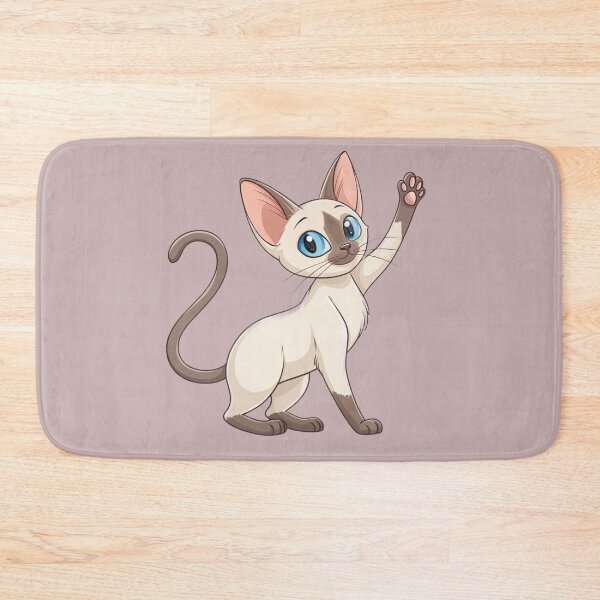 Item preview, Cute Kawaii Colorpoint Shorthair Cat with Blue Eyes designed and sold by Mousy17.