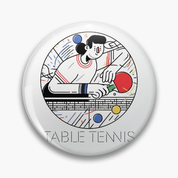 Item preview, Sticker - Decal - Dynamic Table Tennis Motion designed and sold by ForeverPrintsOK.