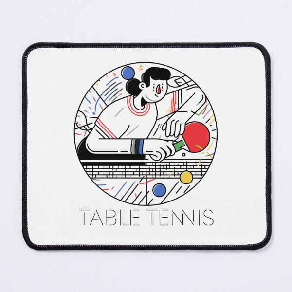 Item preview, Sticker - Decal - Dynamic Table Tennis Motion designed and sold by ForeverPrintsOK.