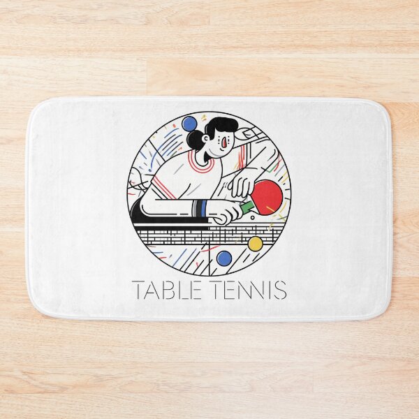 Item preview, Sticker - Decal - Dynamic Table Tennis Motion designed and sold by ForeverPrintsOK.