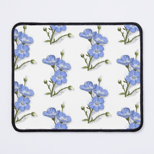 Item preview, Blue Flax Flower Painterly Botanical Illustration designed and sold by hopenoli_art.