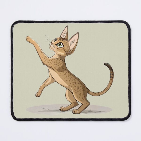 Item preview, Cute Chausie Cat Spotted Cat Illustration designed and sold by Mousy17.