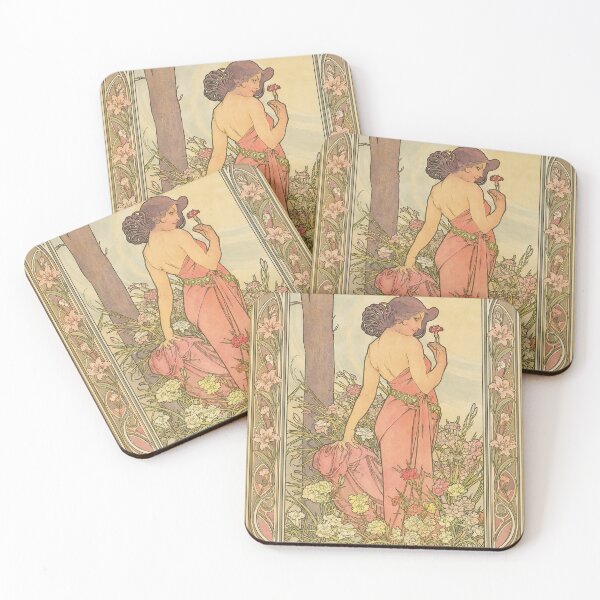 Item preview, Alphonse Mucha The Flowers Carnation designed and sold by maniacfitness.
