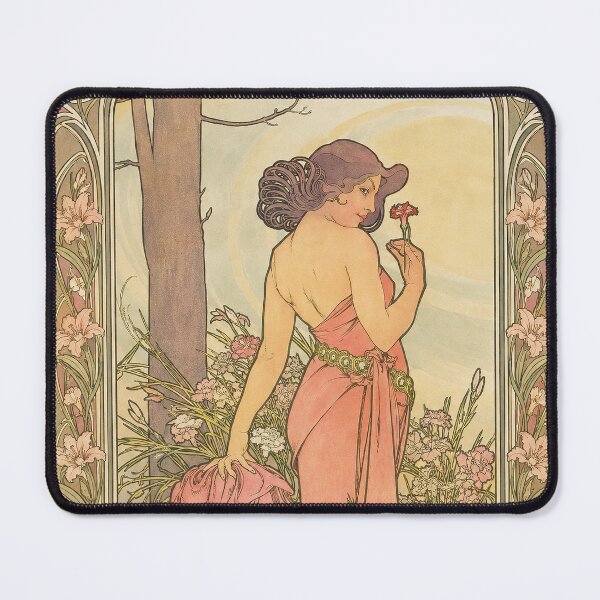 Item preview, Alphonse Mucha The Flowers Carnation designed and sold by maniacfitness.