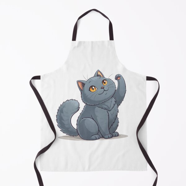 Item preview, Cute Kawaii Chartreux Cat with Golden Eyes designed and sold by Mousy17.