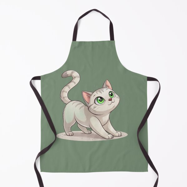 Item preview, Cute Kawaii Burmilla Cat with Big Green Eyes designed and sold by Mousy17.