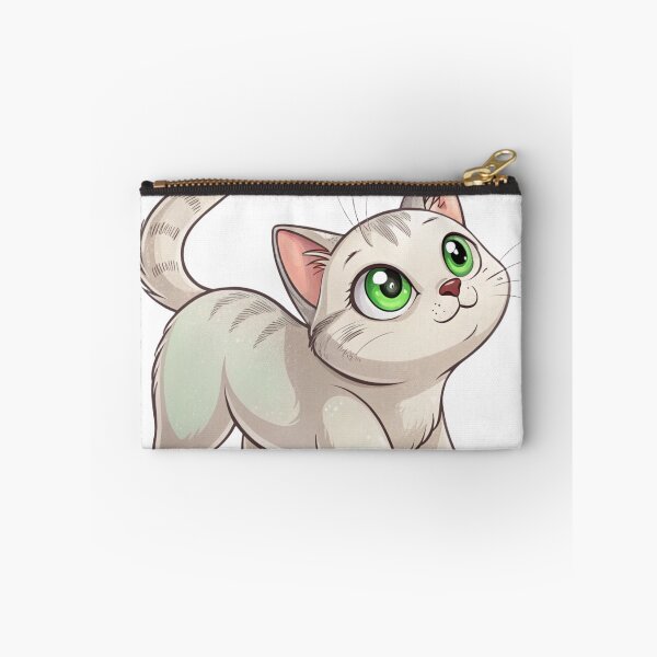 Item preview, Cute Kawaii Burmilla Cat with Big Green Eyes designed and sold by Mousy17.