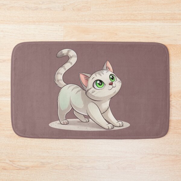 Item preview, Cute Kawaii Burmilla Cat with Big Green Eyes designed and sold by Mousy17.
