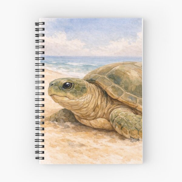 Item preview, Sea Turtle on Sandy Beach designed and sold by Haleema Rauf.
