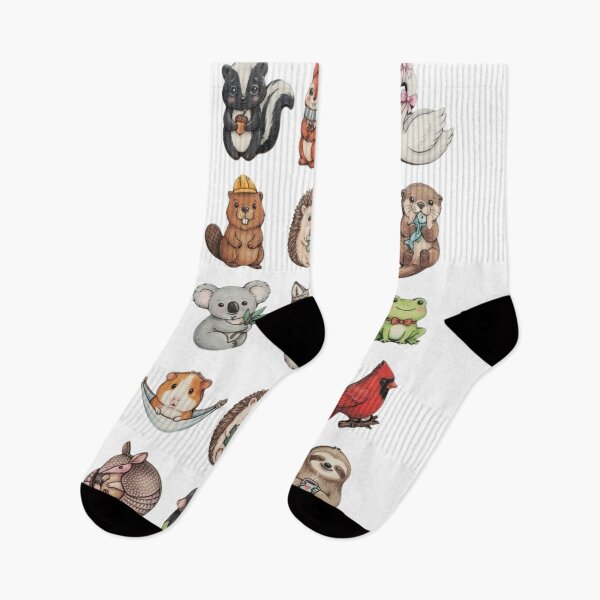 Item preview, Cute Woodland Animals Watercolor Collection designed and sold by yanderedev.