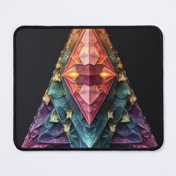Item preview, Geometric crystalline being awakens with cosmic light designed and sold by Mianku | Für das Leben.