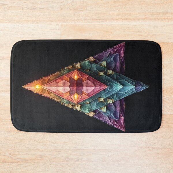 Item preview, Geometric crystalline being awakens with cosmic light designed and sold by Mianku | Für das Leben.