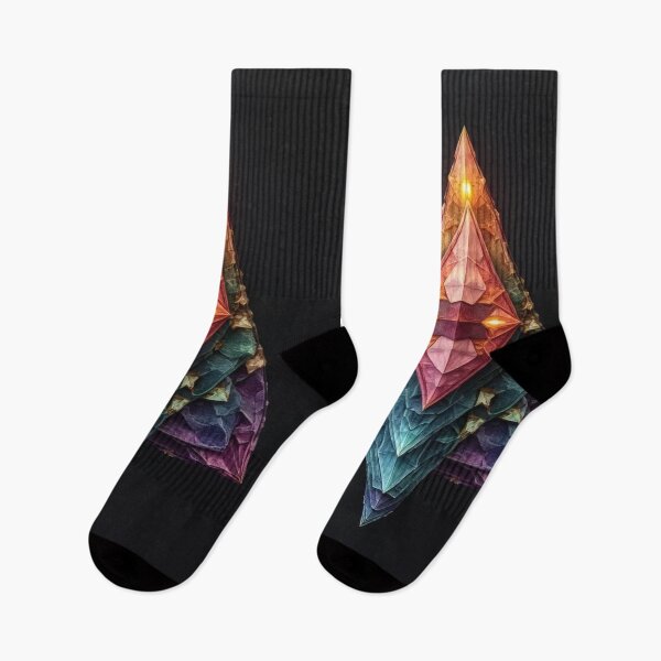 Item preview, Geometric crystalline being awakens with cosmic light designed and sold by Mianku | Für das Leben.
