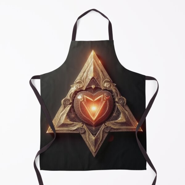 Item preview, Golden heart in a triangular pattern designed and sold by Mianku | Für das Leben.