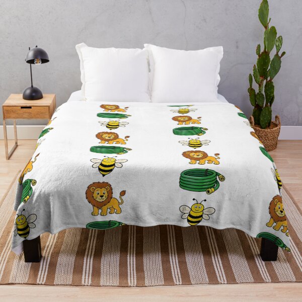 Item preview, Cute Garden Hose Bee and Lion Funny Rebus Design designed and sold by CocoLama.