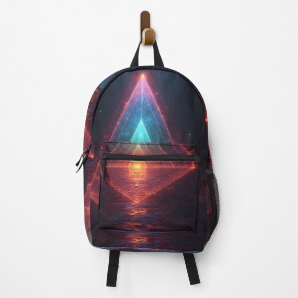 Item preview, Triangles of light form a luminous entrance in the dark. designed and sold by Mianku | Für das Leben.